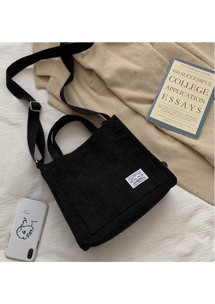 Kadife Düz Renk Kare Çanta - Siyah (Yurt Dışından) fiyatları