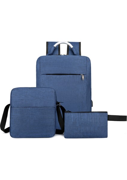 Erkek Modası Iş Laptop Çantası Üç Parçalı Set(Yurt Dışından)