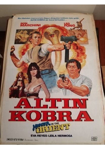 Altın Kobra - Murder In The Orıent - Ron Marchını - Leo Fong - 70X100 cm Ebatlarında Film Afişi