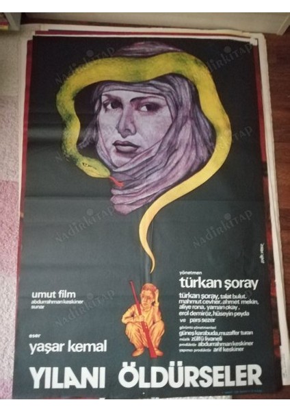 Yılanların Öcü - Türkan Şoray - 70X100 cm Ebatlarında Film Afişi