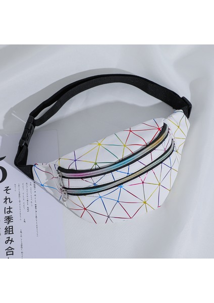 Shenzhen Xin Xin Pu Fermuarlı Bel Çantası - Beyaz - Beyaz (Yurt Dışından)