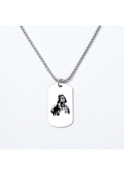 Darth Vader Temalı Asker Kolye, Kişiye Özel Çelik Asker Kolye