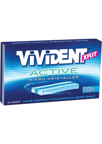 Vivident Active Şerit Sakız 33 gr