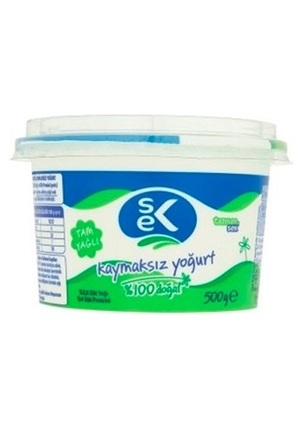 Sek Yoğurt Kaymaksız 500 gr