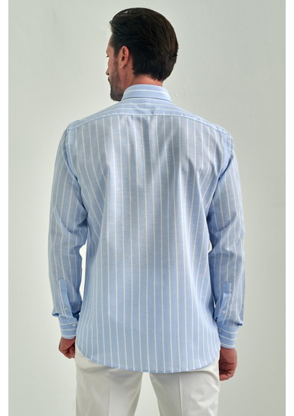 Regular Fit Mavi Spor Erkek Gömlek GM22Y221040_C35