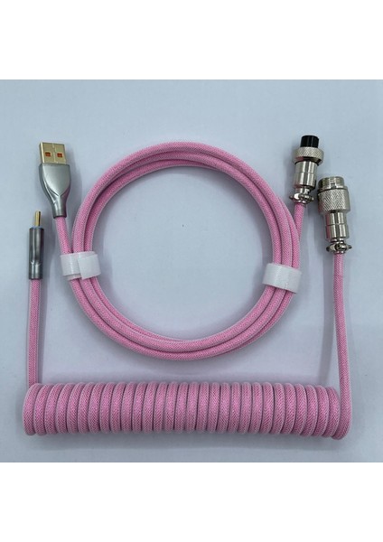 1.8m Mekanik Klavye USB Konektör Pembe (Yurt Dışından)