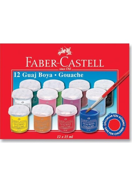 Faber Castell Guaj Boya 12'li 12X15 ml