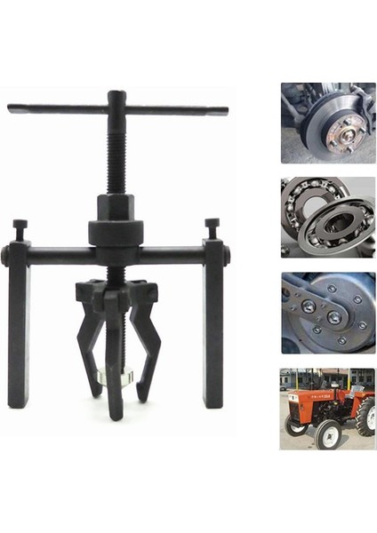 Araba Iç Rulman Çektirme Dişli 3-Çeneli Extractor - Siyah (Yurt Dışından)