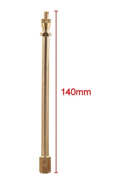 Lastik Vana Kök Pirinç Metal Lastik Vana Uzatma Kamyon Motosiklet Araba 140MM İçin Düz Delik - Sarı (Yurt Dışından)