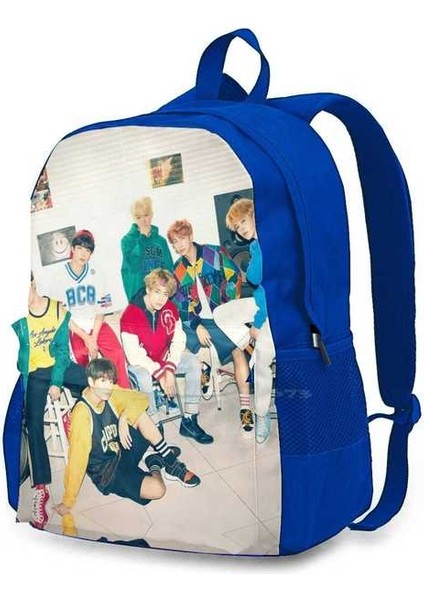 Büyük Kapasiteli Moda Bangtan Jimin Suga Jungkook Jin Rapmon Jhope Sırt Çantası (Yurt Dışından)