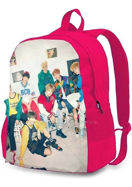 Büyük Kapasiteli Moda Bangtan Jimin Suga Jungkook Jin Rapmon Jhope Sırt Çantası (Yurt Dışından)