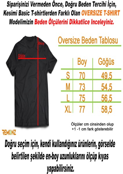 Leave One Wolf Alive Sheep Are Never Safe Baskılı Oversize T-Shirt