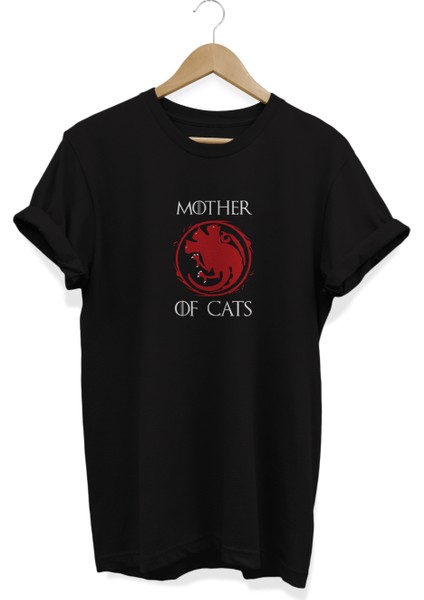 Mother Of Cats Targaryen Baskılı Oversize T-Shirt