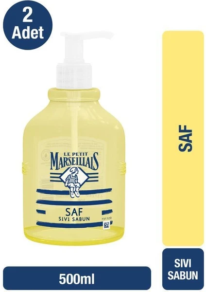 Le Petit Marseillais Saf Sıvı Sabun 500 ml x 2 adet