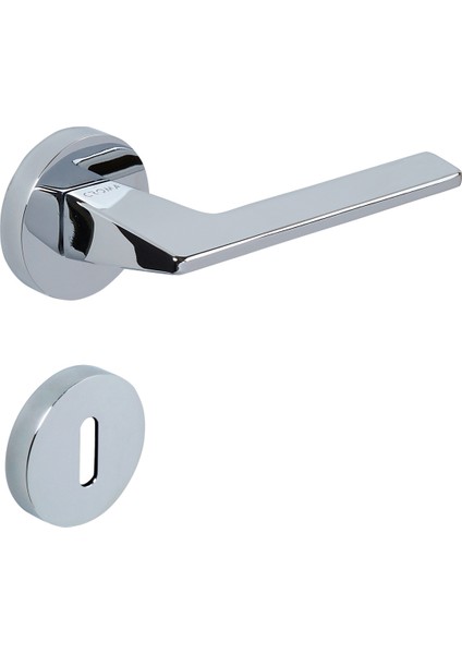Croma Via Krom Zamak Yuvarlak Rozetli Lüks Oda Kapı Kolu