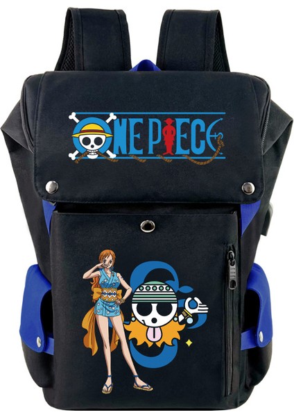 Anime Tek Parça USB Baskı Sırt Çantası (Yurt Dışından)