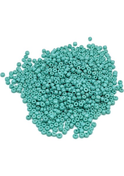 20 Gram 3 mm (0,8) Kum Boncuk Su Yeşili Renk