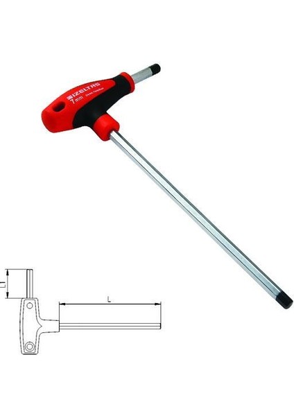 Izeltaş 4920 T Tipi Allen Anahtar 3 mm