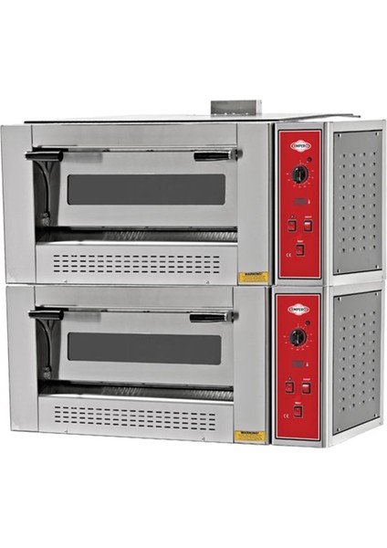 Emp 6+6g Gazlı Pizza Fırını Iki Katlı 140X95X99 cm