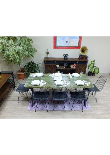 Doğal Ahşap Sandalyeli Masa TAKIMI(85CM-125CM Masa+4 Sandalye) modelleri