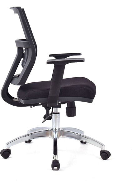 Riva Siyah Krom Çalışma Koltuğu Ofis Koltuğu modelleri