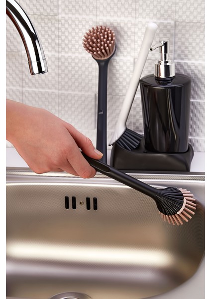 Sıvı Sabunluk Standı Tezgah Lavabo Banyo Mutfak Sabunluk Takımı Seti