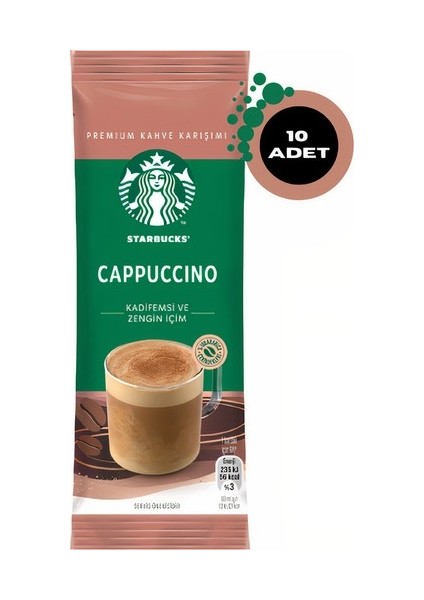 Cappuccino Premium Kahve Karışımı Seti 10'lu