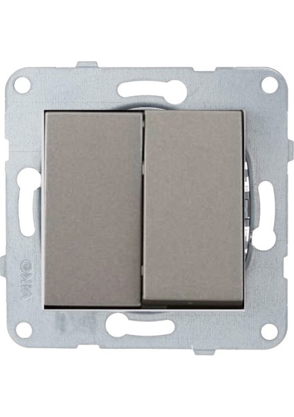 Artline Novella-Trenda Antrasit Ikili Anahtar Komütatör - Çerçevesiz