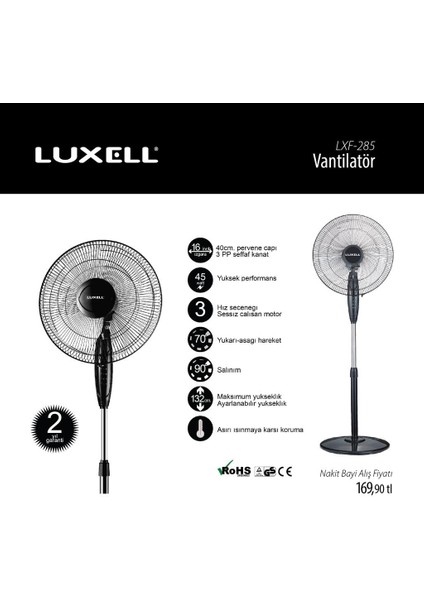 Luxell Vantilatör