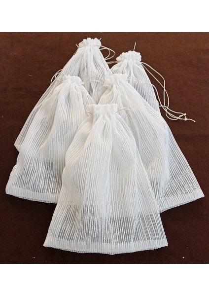 Fnt Ip Çizgili Kese 21*29 cm Ebatında 12 Adettir Hediyelik Bohçalık Çeyizlik Havlu Kesesi