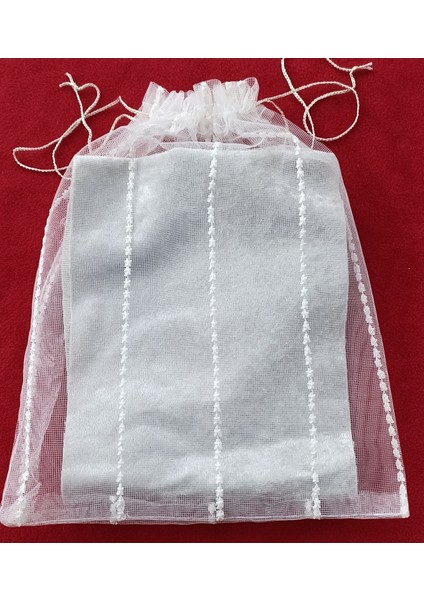 Fnt Desenli Tül Kese 17*24CM. 12 Adettir.
