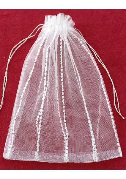 Fnt Desenli Tül Kese 17*24CM. 12 Adettir.