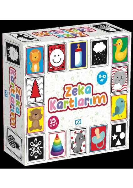 Zeka Kartlarım 15 Kart Eğitici ve Öğretici Oyun