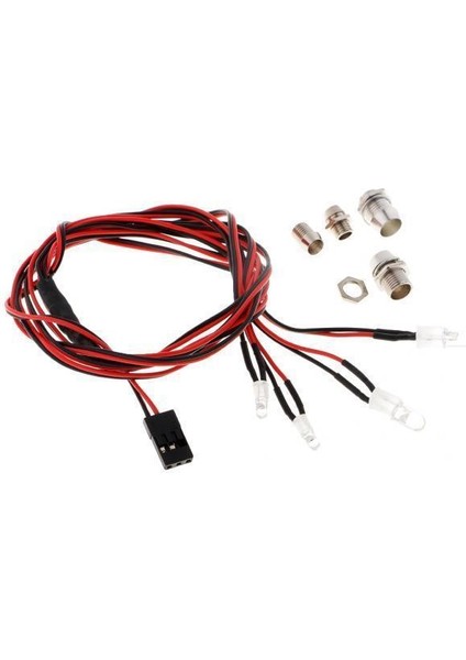 3xrc Model LED Lamba Farları 4.8-6V 5mm Farlar Rc Drift Arabası Için LED Işık 3 Adet