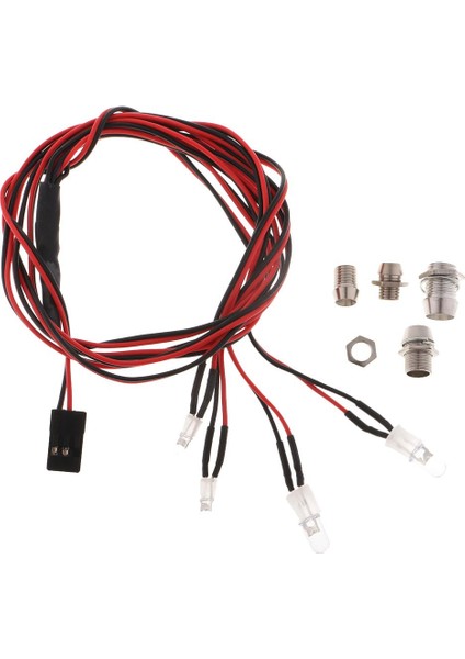 3xrc Model LED Lamba Farları 4.8-6V 5mm Farlar Rc Drift Arabası Için LED Işık 3 Adet modelleri