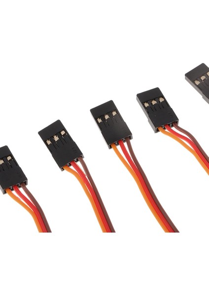 6X5PCS Erkekten Kadın Servo Uzatma Kurşun Kablosu 3 Pin Futaba Jr Konektörü 50MM 6 Pcs