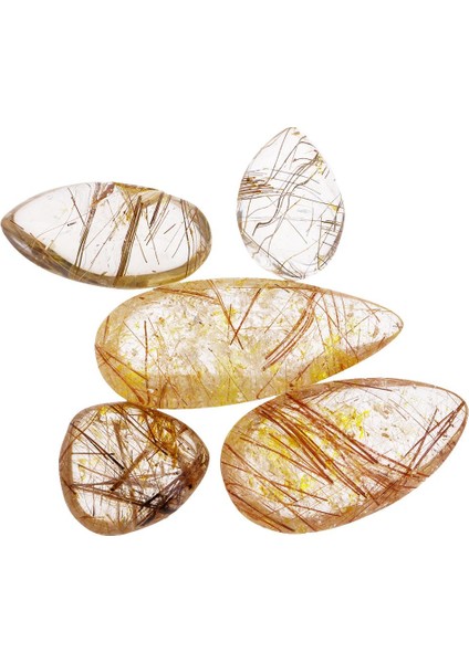 Altın Rutillenmiş Kuvars Kolye 4 Pc(Yurt Dışından) fırsatları