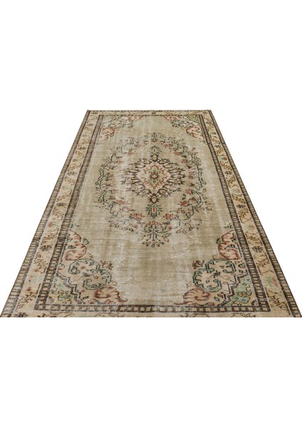 Klasik Modern Vintage Eskitme El Dokuma Halı 156X260CM 8836