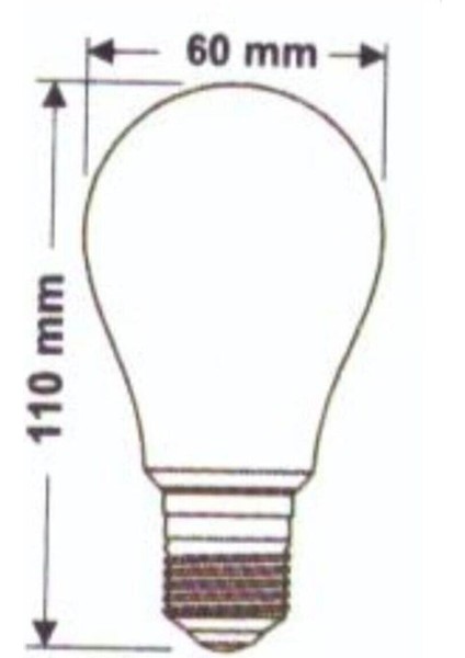 9W LED Ampul Günışığı E-27 Duylu 3 Adet