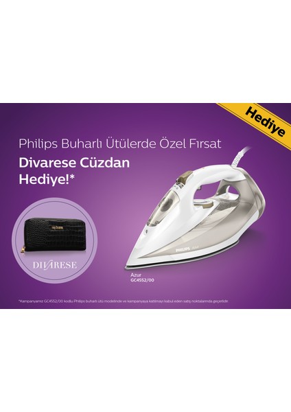 GC4552 Buharlı Ütü Cüzdan Hediyeli