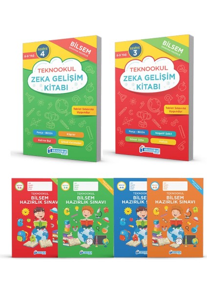 4. Sınıf Bilsem Sınavı Hazırlık Seti Seviye 3 - Seviye 4