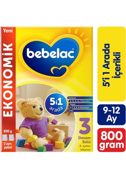 Bebek Devam Sütü No3 800GR