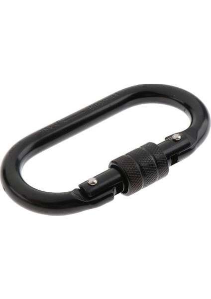 4 Adet 25KN Oval Çelik Vida Kilidi Karabina Karabiner Halat Ecctring Tırmanma (Yurt Dışından)