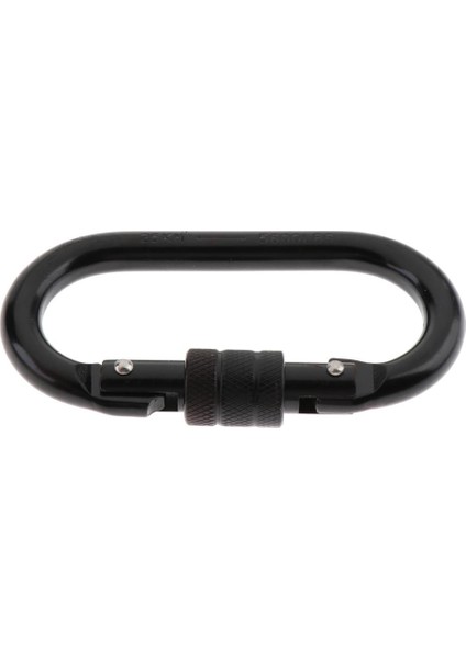4 Adet 25KN Oval Çelik Vida Kilidi Karabina Karabiner Halat Ecctring Tırmanma (Yurt Dışından)