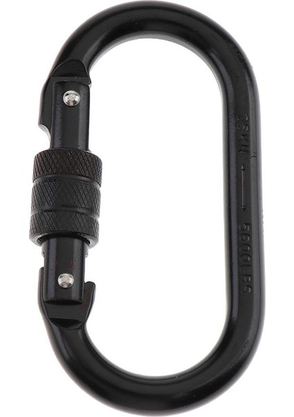 4 Adet 25KN Oval Çelik Vida Kilidi Karabina Karabiner Halat Ecctring Tırmanma (Yurt Dışından)