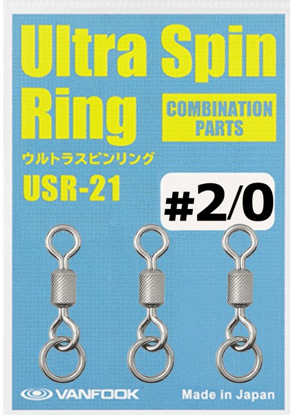 Ultra Spin Ring Halkalı Fırdöndü Usr-21 Silver #2/0 (3 Ad)