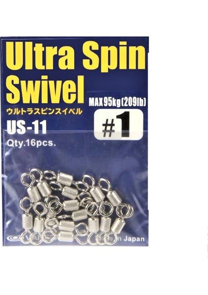Ultra Spin Swivel Fırdöndü Us-11 Silver #1 (16 Ad)