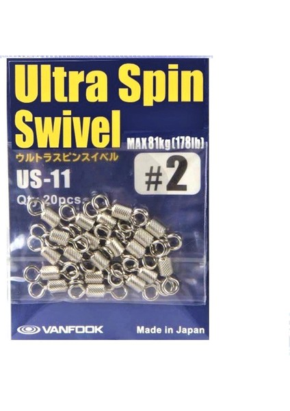 Ultra Spin Swivel Fırdöndü Us-11 Silver #2 (20 Ad)
