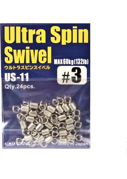 Ultra Spin Swivel Fırdöndü Us-11 Silver #3 (24 Ad)