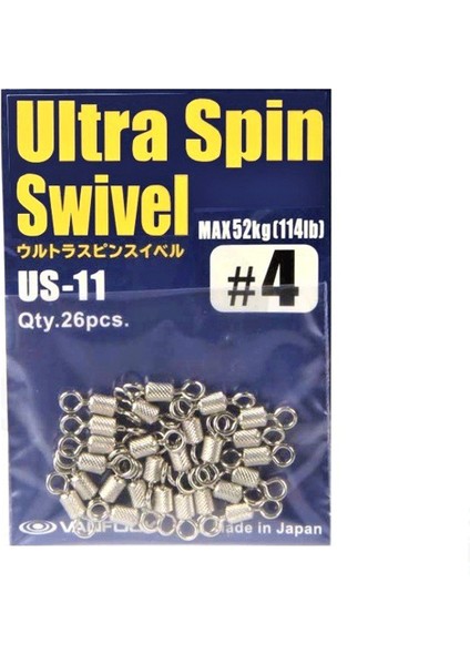 Ultra Spin Swivel Fırdöndü Us-11 Silver #4 (26 Ad)